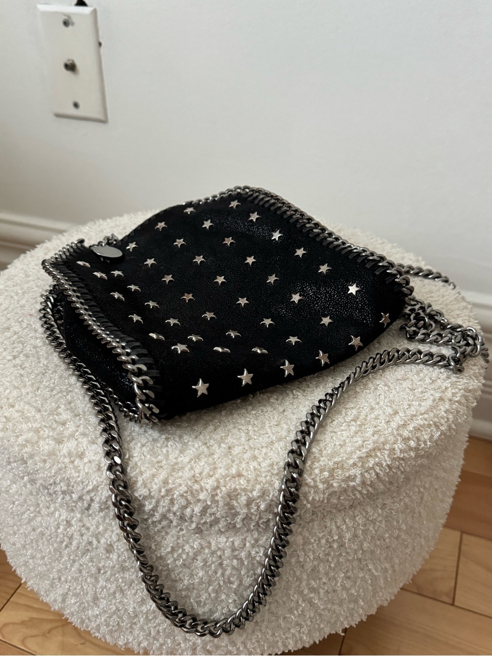 Stella McCartney Black Star-Studded Chain Mini Crossbody - Picture 3 of 6